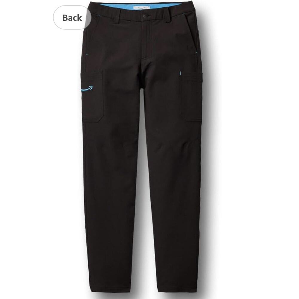 New Amazon Pants Women’s 2XL 20-22 BlackBy Luly Yang Cargo Pocket Working Driver